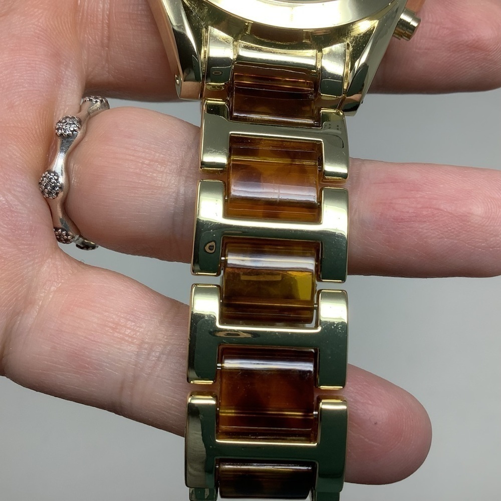 Geneva Gold-tone and Tortoise Shell Watch No.513162 - Picture 6 of 7